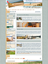 Oléron, site internet pour une maison à louer. Client: paticulier