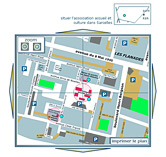 Flash, Plan interactif de Sarcelles