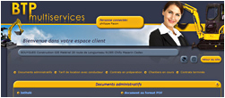 BTP mutiservices, nouveau desing de l'extranet